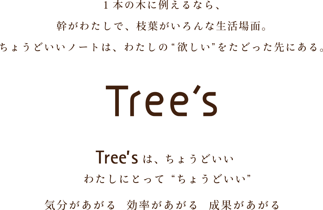 Tree's | 日本ノート株式会社